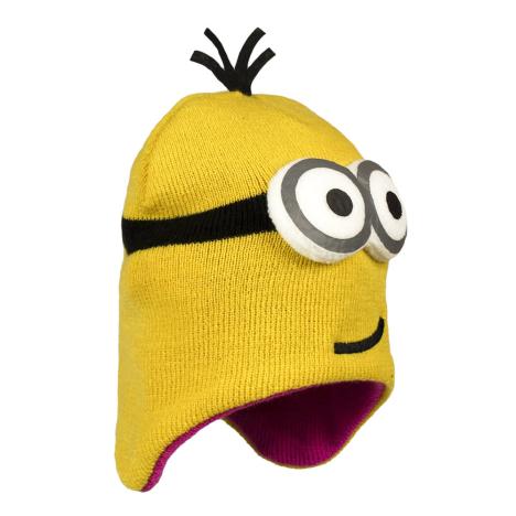 Minions Pink Winter Hat with 3D Eyes One Size £5.99